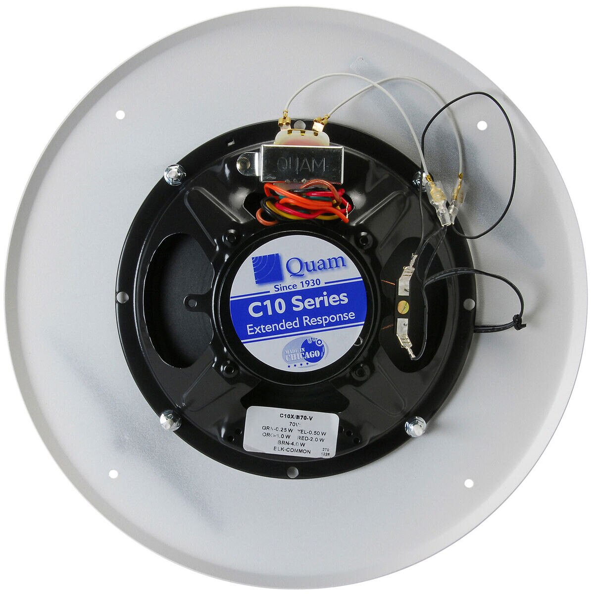 Quam C10X/B70/WS/VC 8" Speaker Studded Baffle 4W70V w/VC